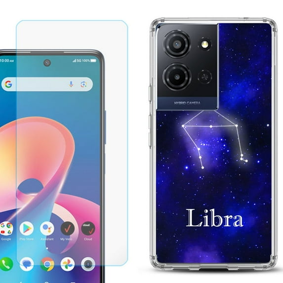 Phone Case for TCL K33 5G, with Screen Protector, by OneToughShield - Libra