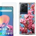 thumbnail image 1 of Phone Case for TCL K33 5G, with Screen Protector, by OneToughShield - Spring Blossom, 1 of 5