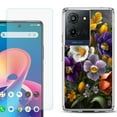 thumbnail image 1 of Phone Case for TCL K33 5G, with Screen Protector, by OneToughShield - Spring Flower, 1 of 5