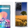 thumbnail image 1 of Phone Case for TCL K33 5G, with Screen Protector, by OneToughShield - Wheatfield, 1 of 5