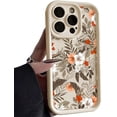 thumbnail image 1 of Phone Case for Women/Girls, Retro Flower Shockproof Bumper Soft Matte Case for iPhone Compatible with iPhone 14 Plus, White, 1 of 8