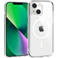 thumbnail image 1 of Phone Case for iPhone 13 Mini, Magnetic Case Clear [Compatible with MagSafe] Protective Bumper Hard Back Cover for 5.4 Inch, 1 of 11