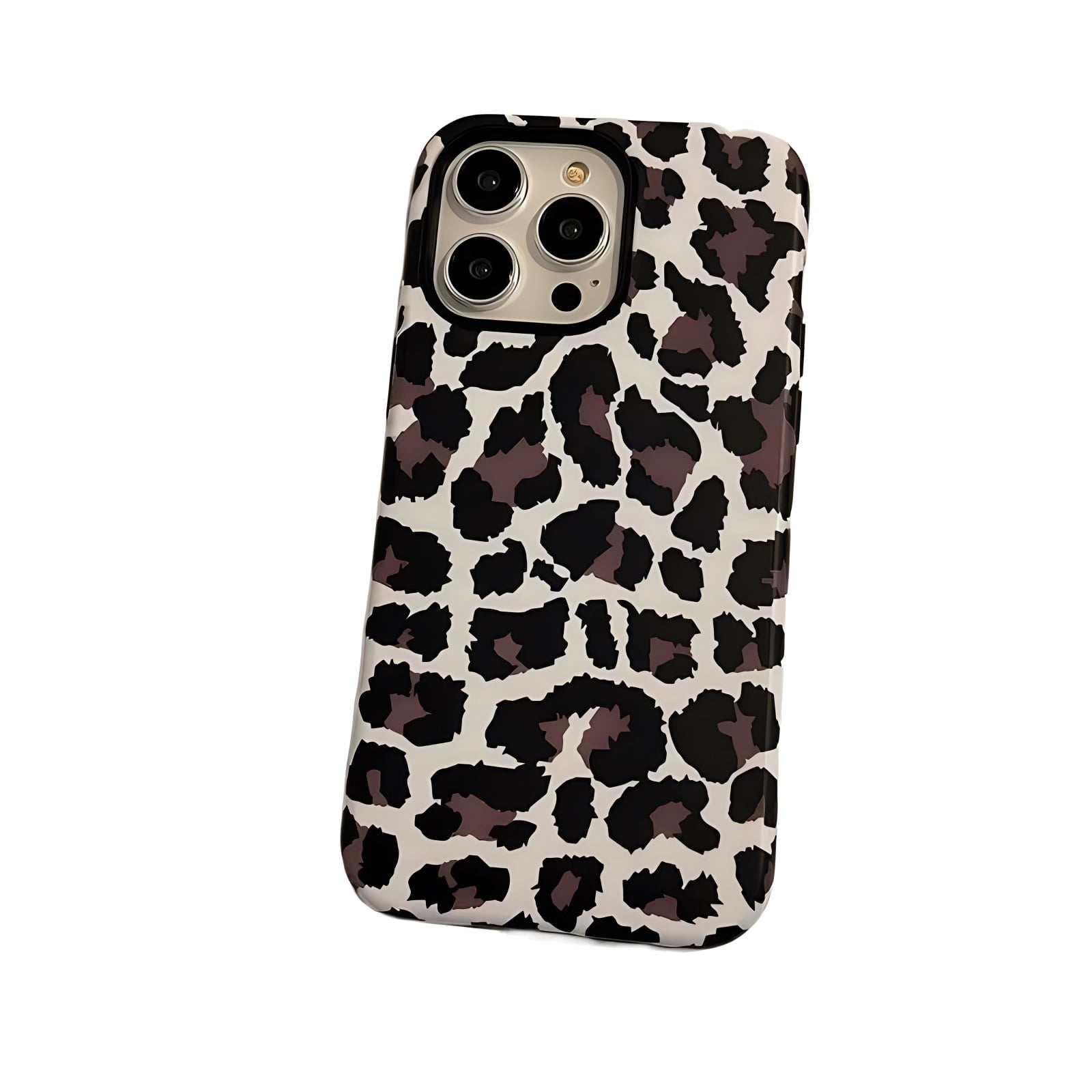 Leopard Print Graphic Silicone Phone Case For iPhone 15 14 13 12 11 Pro