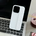 thumbnail image 1 of Phone Case for iPhone 16, Hand Strap Anti-Scratch Protective Drop Proof Anti-Fingerprint Slim Fit Durable TPU PC Case for Apple iPhone 16, White, 1 of 5