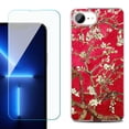 thumbnail image 1 of Phone Case for iPhone 17e, with Screen Protector, by OneToughShield - Almond Blossom Red, 1 of 5