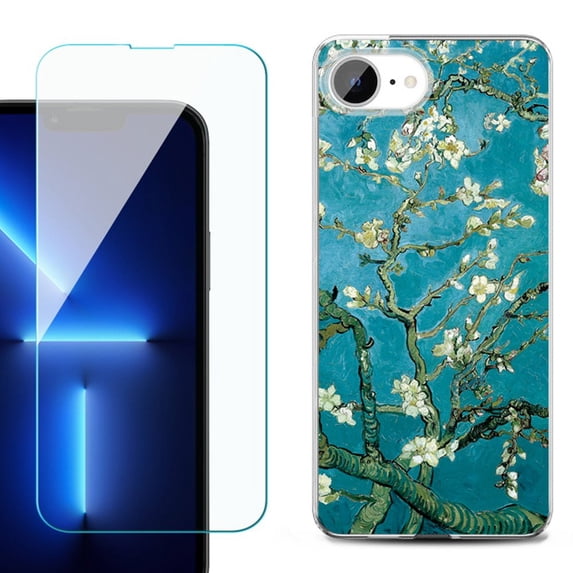 Phone Case for iPhone 17e, with Screen Protector, by OneToughShield - Almond Blossom