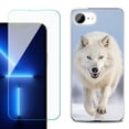 thumbnail image 1 of Phone Case for iPhone 17e, with Screen Protector, by OneToughShield - Arctic Wolf, 1 of 5