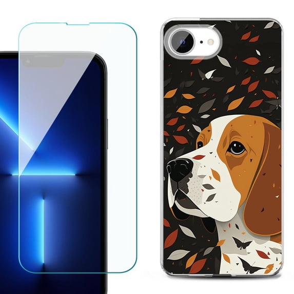 Phone Case for iPhone 17e, with Screen Protector, by OneToughShield - Beagle