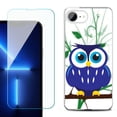 thumbnail image 1 of Phone Case for iPhone 17e, with Screen Protector, by OneToughShield - Blue Owl, 1 of 5