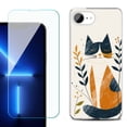 thumbnail image 1 of Phone Case for iPhone 17e, with Screen Protector, by OneToughShield - Calm Cat, 1 of 5