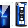 thumbnail image 1 of Phone Case for iPhone 17e, with Screen Protector, by OneToughShield - Cassette Blue, 1 of 5