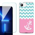 thumbnail image 1 of Phone Case for iPhone 17e, with Screen Protector, by OneToughShield - Chevron/Anchor, 1 of 5