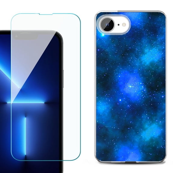 Phone Case for iPhone 17e, with Screen Protector, by OneToughShield - Cosmos/Stars
