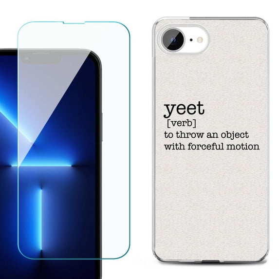 Phone Case for iPhone 17e, with Screen Protector, by OneToughShield - Dictionary/Yeet