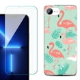 thumbnail image 1 of Phone Case for iPhone 17e, with Screen Protector, by OneToughShield - Flamingo, 1 of 5