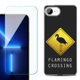 thumbnail image 1 of Phone Case for iPhone 17e, with Screen Protector, by OneToughShield - Flamingo, 1 of 5