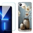 thumbnail image 1 of Phone Case for iPhone 17e, with Screen Protector, by OneToughShield - Flower Sensation, 1 of 5