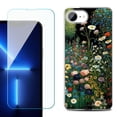 thumbnail image 1 of Phone Case for iPhone 17e, with Screen Protector, by OneToughShield - Flowery Garden, 1 of 5