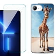 thumbnail image 1 of Phone Case for iPhone 17e, with Screen Protector, by OneToughShield - Giraffe, 1 of 5
