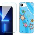 thumbnail image 1 of Phone Case for iPhone 17e, with Screen Protector, by OneToughShield - Happy Turtle, 1 of 5