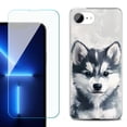 thumbnail image 1 of Phone Case for iPhone 17e, with Screen Protector, by OneToughShield - Husky Puppy, 1 of 5
