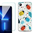 thumbnail image 1 of Phone Case for iPhone 17e, with Screen Protector, by OneToughShield - Ladybug Mix, 1 of 5