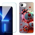 thumbnail image 1 of Phone Case for iPhone 17e, with Screen Protector, by OneToughShield - Ladybug Robot, 1 of 5