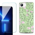 thumbnail image 1 of Phone Case for iPhone 17e, with Screen Protector, by OneToughShield - Leaf Pink Green, 1 of 5