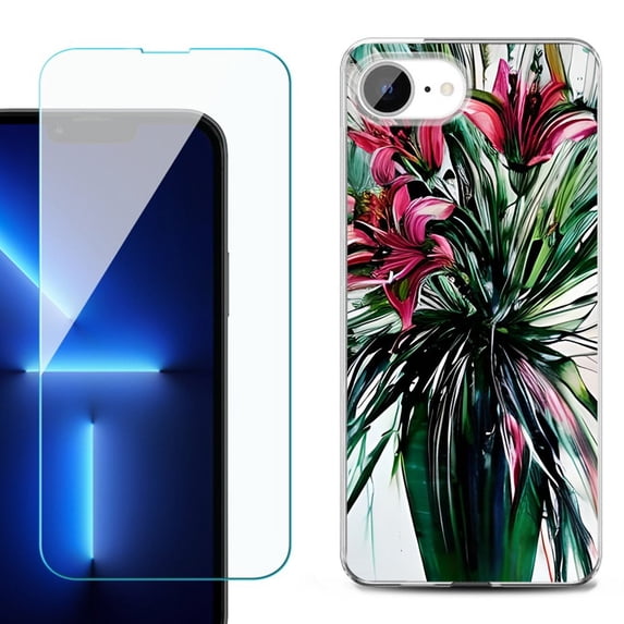Phone Case for iPhone 17e, with Screen Protector, by OneToughShield - Lily