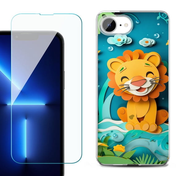 Phone Case for iPhone 17e, with Screen Protector, by OneToughShield - Lion Craft