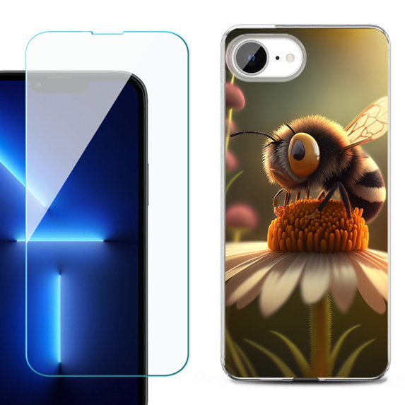 Phone Case for iPhone 17e, with Screen Protector, by OneToughShield - Little Bee