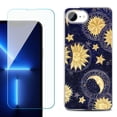 thumbnail image 1 of Phone Case for iPhone 17e, with Screen Protector, by OneToughShield - Moon Sun Star, 1 of 5