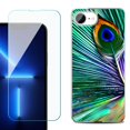 thumbnail image 1 of Phone Case for iPhone 17e, with Screen Protector, by OneToughShield - Peacock Feather, 1 of 5