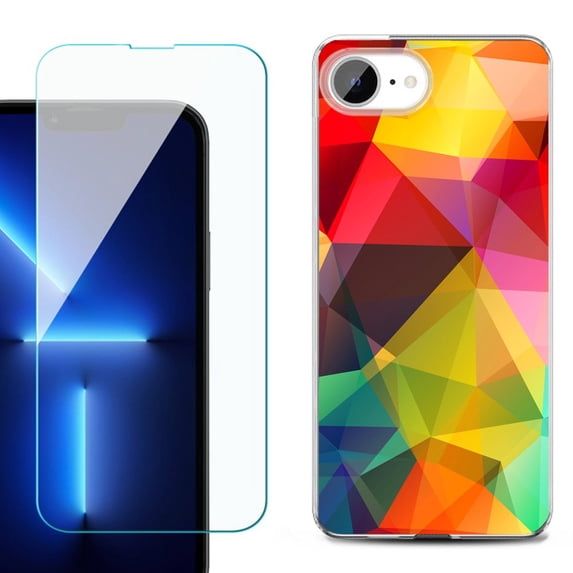 Phone Case for iPhone 17e, with Screen Protector, by OneToughShield - Polygon