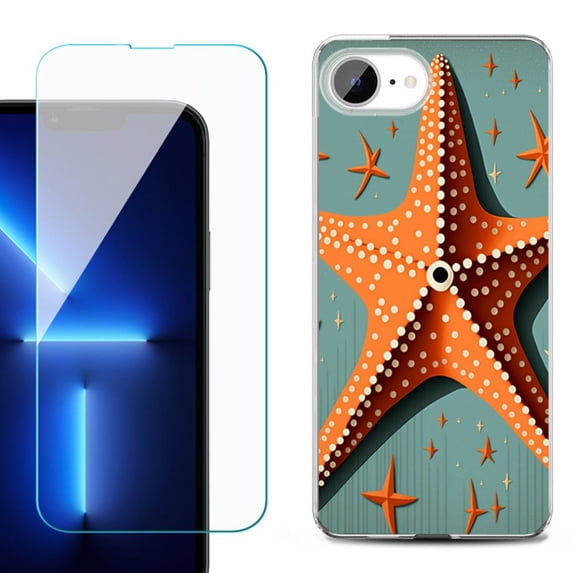 Phone Case for iPhone 17e, with Screen Protector, by OneToughShield - Sea Star