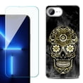 thumbnail image 1 of Phone Case for iPhone 17e, with Screen Protector, by OneToughShield - Skull Smoke, 1 of 5
