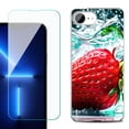 thumbnail image 1 of Phone Case for iPhone 17e, with Screen Protector, by OneToughShield - Strawberry, 1 of 5