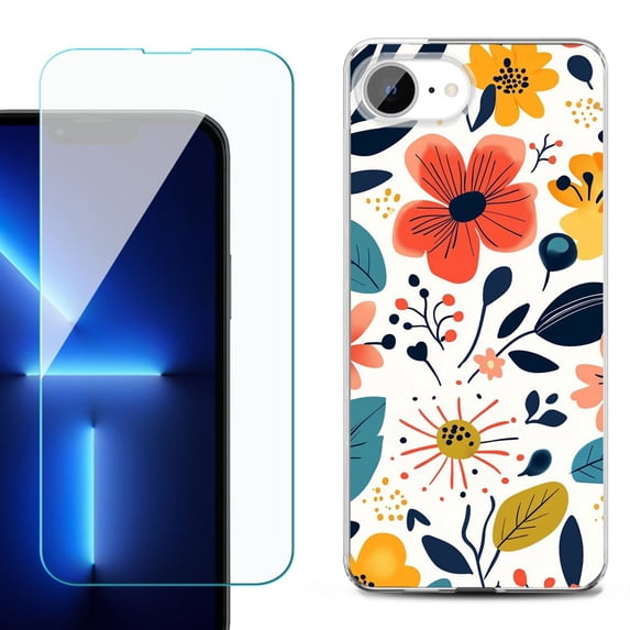 Phone Case for iPhone 17e, with Screen Protector, by OneToughShield - Summer Season