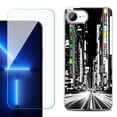 thumbnail image 1 of Phone Case for iPhone 17e, with Screen Protector, by OneToughShield - Tokyo Night, 1 of 5