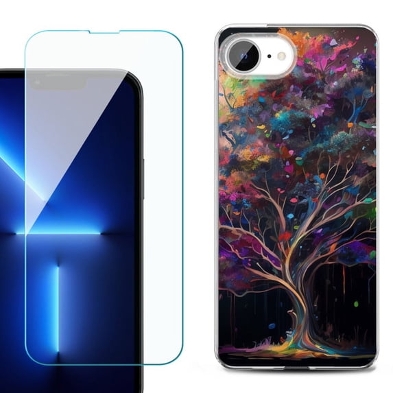 Phone Case for iPhone 17e, with Screen Protector, by OneToughShield - Tree of Life