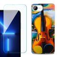 thumbnail image 1 of Phone Case for iPhone 17e, with Screen Protector, by OneToughShield - Violin, 1 of 5