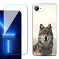 thumbnail image 1 of Phone Case for iPhone 17e, with Screen Protector, by OneToughShield - Wolf Snow, 1 of 5