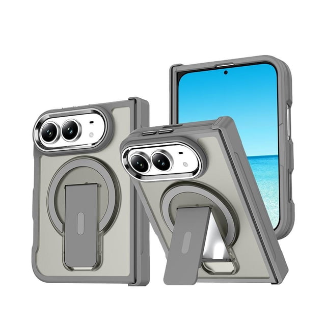 Phone Case for iPhone Duo, Foldable Magnetic Stand Case with Wireless ...