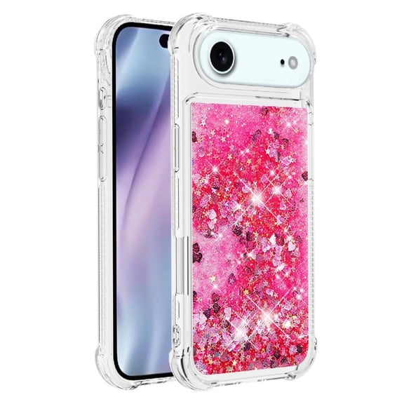 Phone Case for iphone Air Quicksand Glitter Sparkle Cute Shockproof Tpu Protective Liquid Clear Flowing