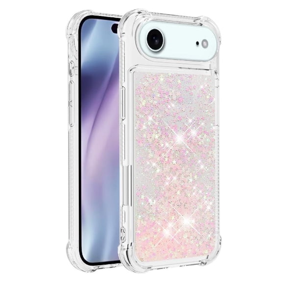 Phone Case for iphone Air Quicksand Glitter Sparkle Cute Shockproof Tpu Protective Liquid Clear Flowing