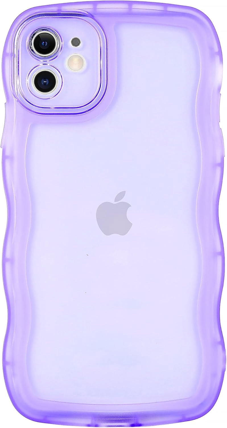 Phone Case for iPhone 11 6.1 inches, Soft Transparent TPU Wavy