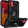 thumbnail image 1 of Phone Case for iPhone 11 Pro Case 11 Pro Phone Case,Military Grade Protective iPhone 11 Pro Cases Cover with Ring Car Mount Kickstand for iPhone 11 Pro - Black, 1 of 12