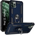 thumbnail image 1 of Phone Case for iPhone 11 Pro Case 11 Pro Phone Case,Military Grade Protective iPhone 11 Pro Cases Cover with Ring Car Mount Kickstand for iPhone 11 Pro - Black, 1 of 12