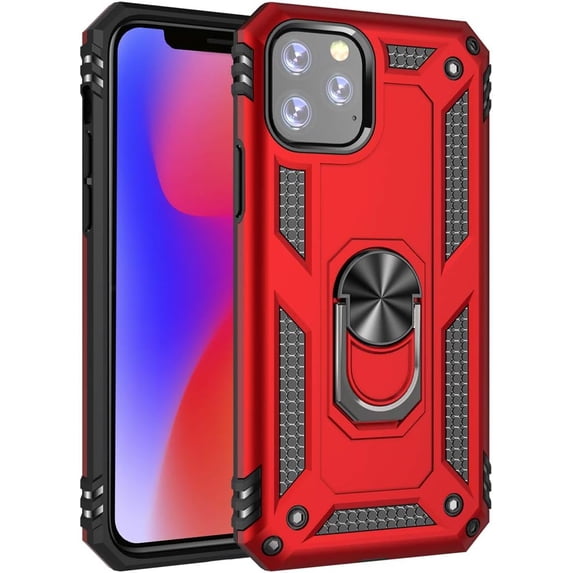 Phone Case for iPhone 11 Pro Case,iPhone 11 Pro Protective Case with Kickstand Military Grade Shockproof Shell Women Men Girl Protective Case Cover for iPhone 11 Pro 5.8" (Red)