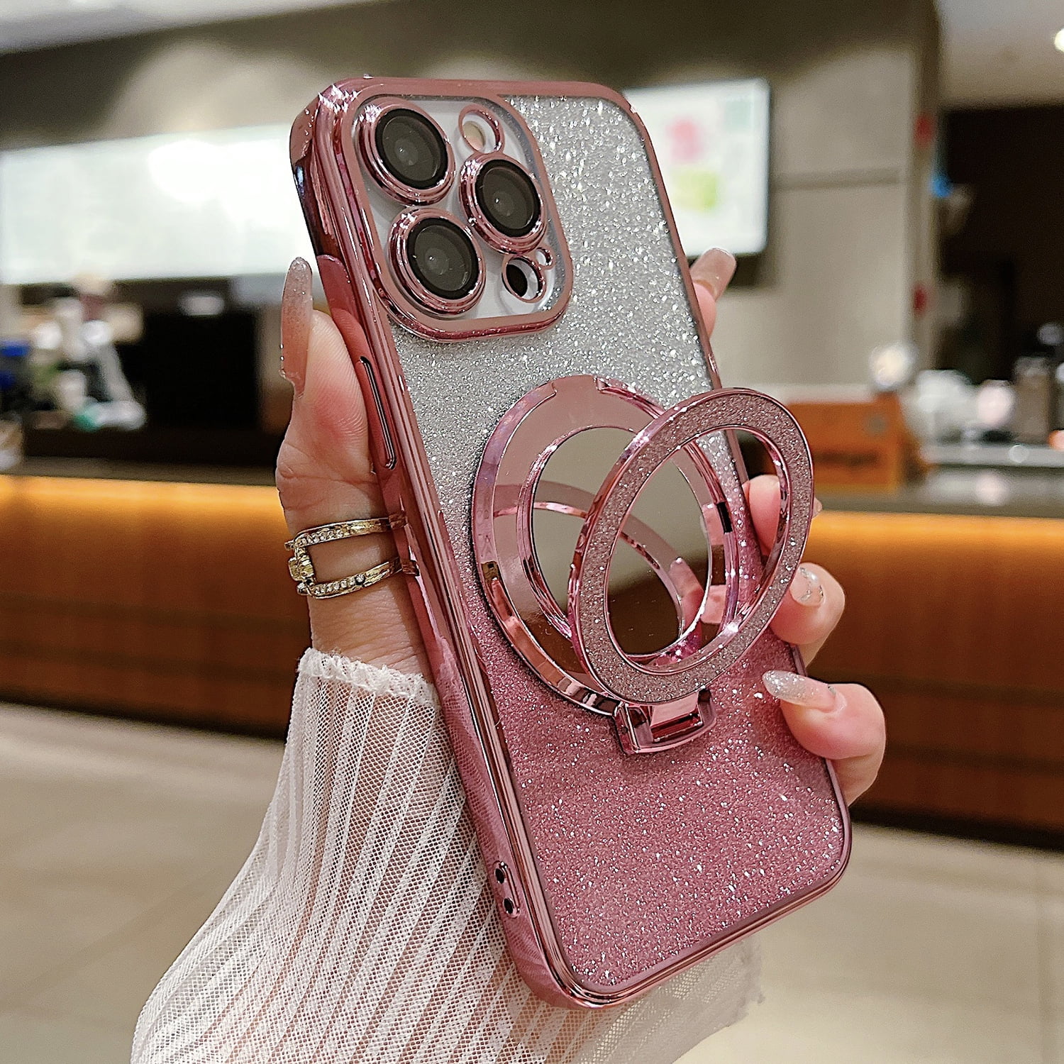 Phone Case for iPhone 12 Pro Max Case Kickstand Ring Holder